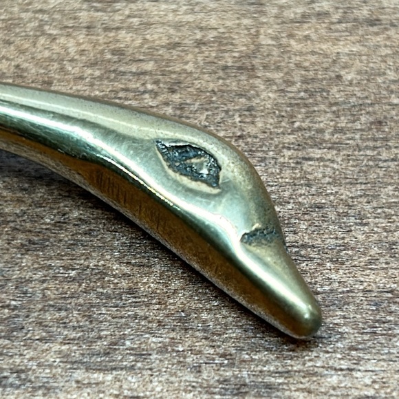 Vintage MCM Small Brass Swan Figurine Collectible - Picture 6 of 10
